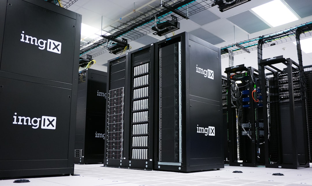 Data servers in a secure facility — representing where accreditation data lives and the importance of data residency