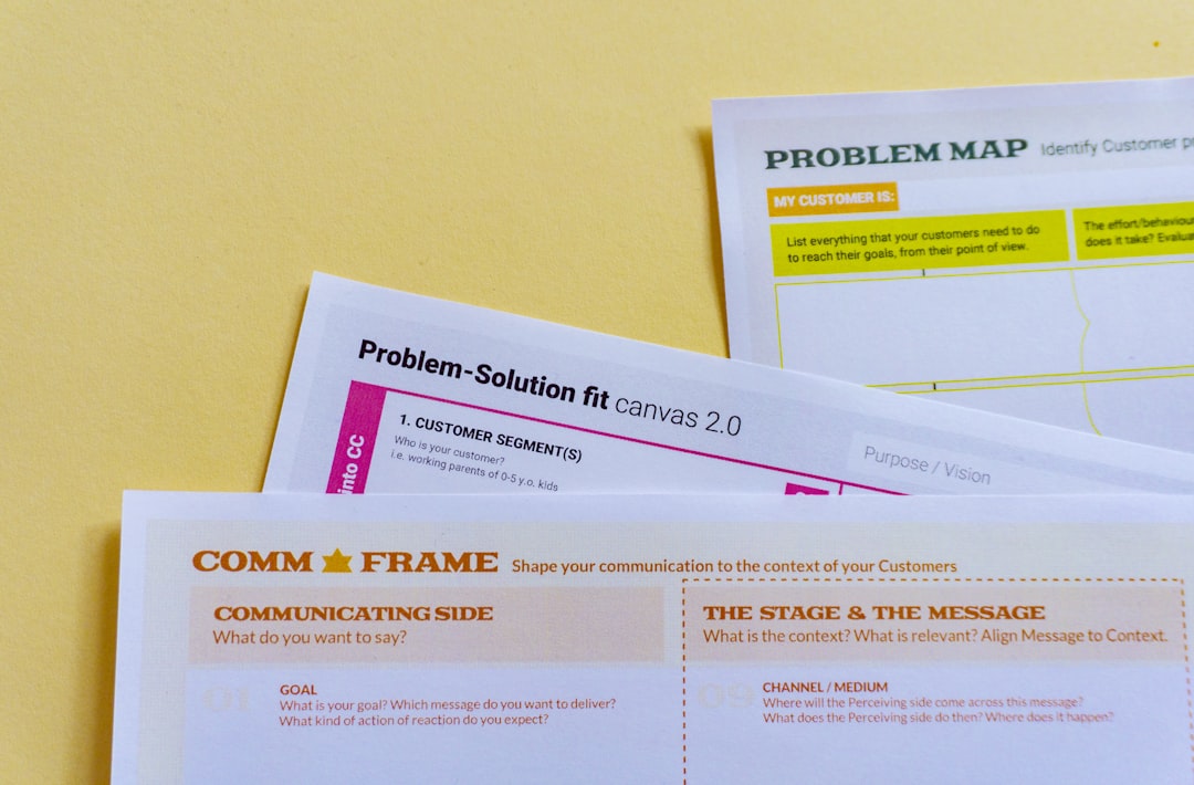 Design thinking templates and tools — representing the decision framework for choosing accreditation software