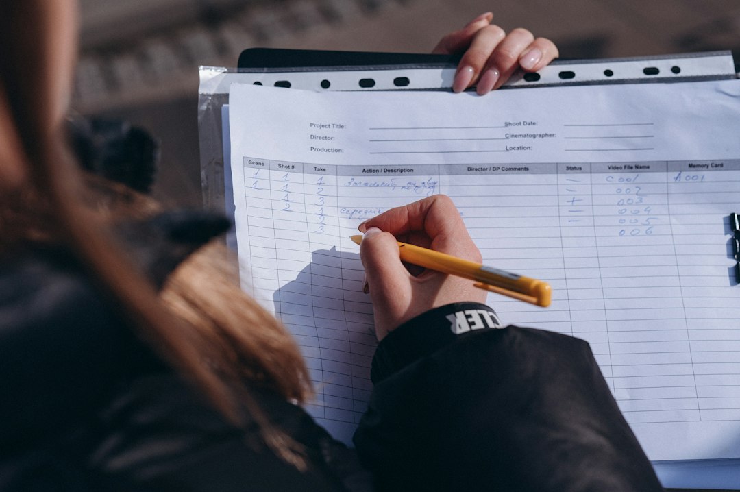 A coordinator filling in a gap remediation form