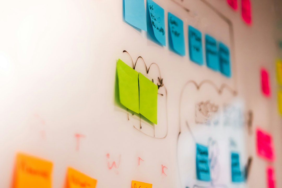 Colorful sticky notes pinned across a planning wall, representing the prioritization framework for deciding which audit to tackle first